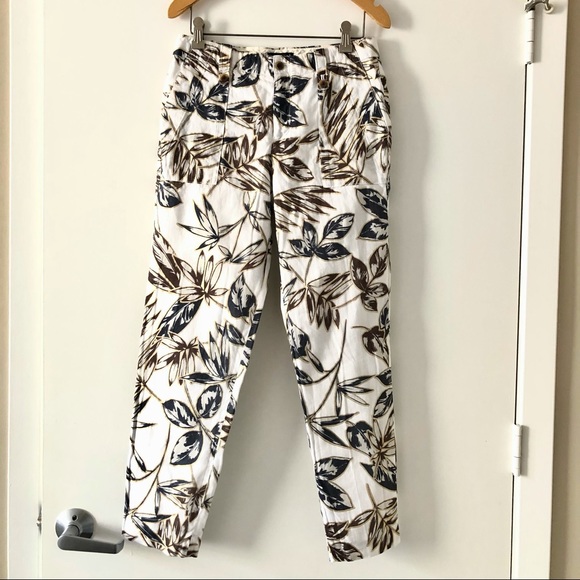 J Crew Gilded Floral Linen Pants - Picture 3 of 8